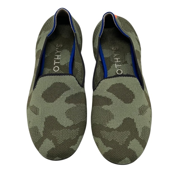 Rothy’s The Loafer Olive Camo Comfort Slip On Flats Women’s 7.5 - Picture 5 of 14